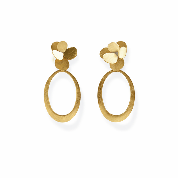 VTL oorbellen Florentine goldplated BG