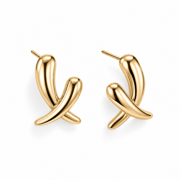 VIC THE LABEL oorstekers Tammy gold