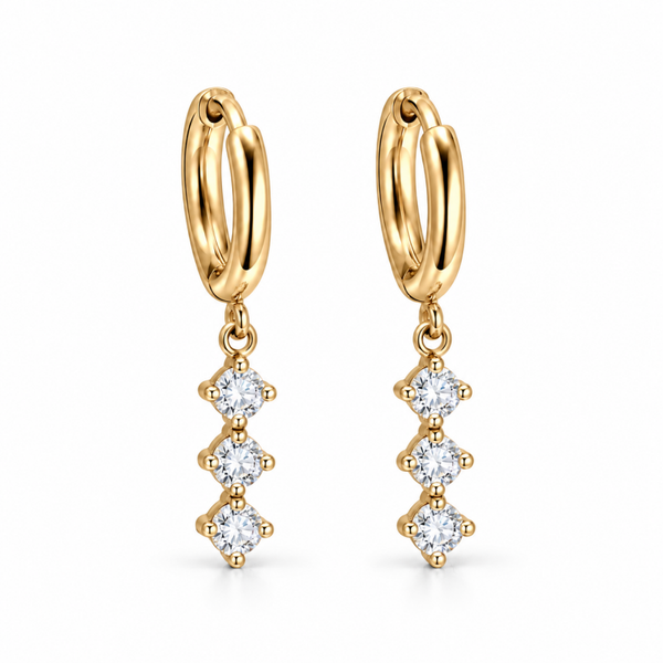 VIC THE LABEL oorringen Velior goldplated