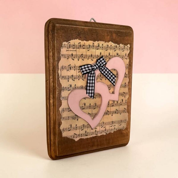 Valentine Double Heart Wall Decor