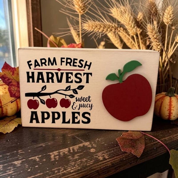 Handpainted Farm Fresh Harvest - Apples