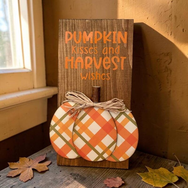 Handmade Door Decor - Pumpkins