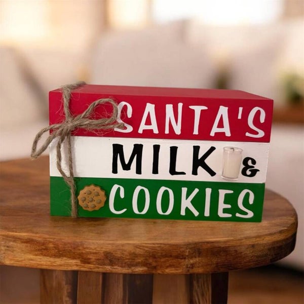 Santa's Milk & Cookie Decor