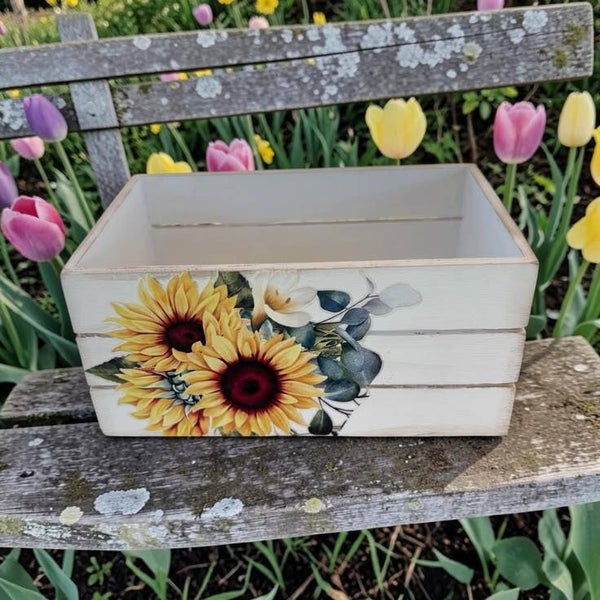 Sunflower Trinket Box