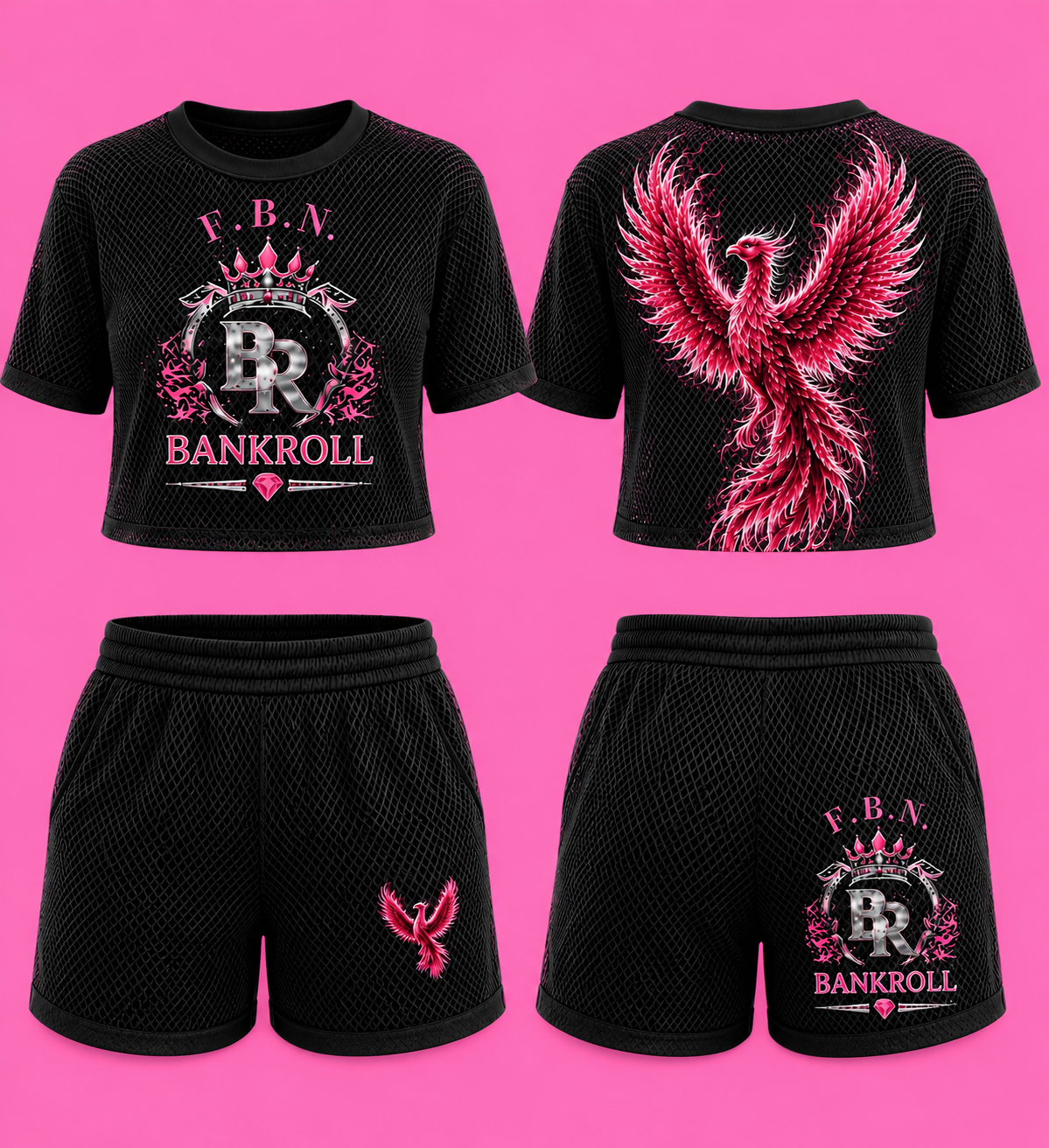 Phoenix Mesh short set.