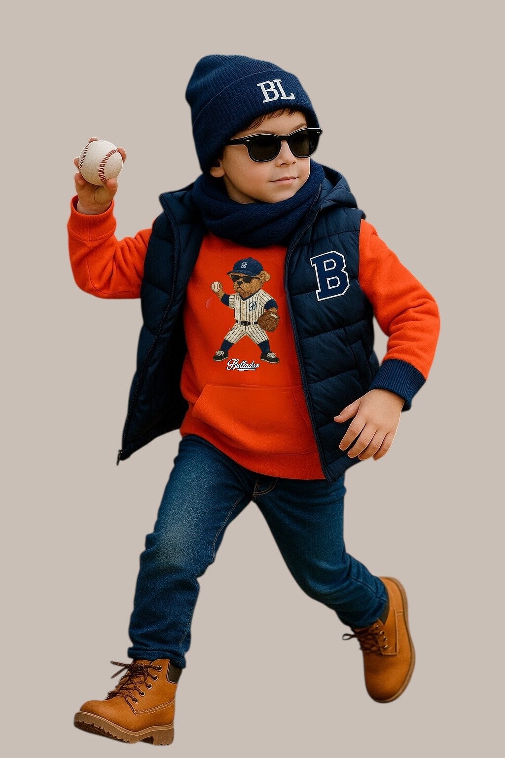 FELPA CON CAPPUCCIO BIO NY. YANKEES