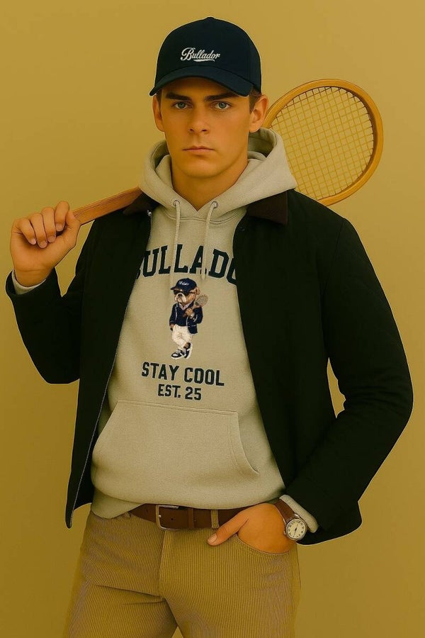 FELPA CON CAPPUCCIO TENNIS CLUB