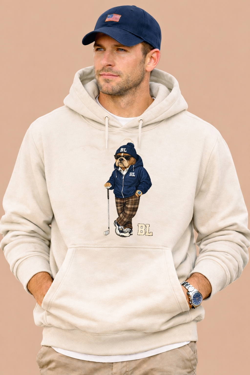 FELPA CON CAPPUCCIO GENTLEMAN GOLFER