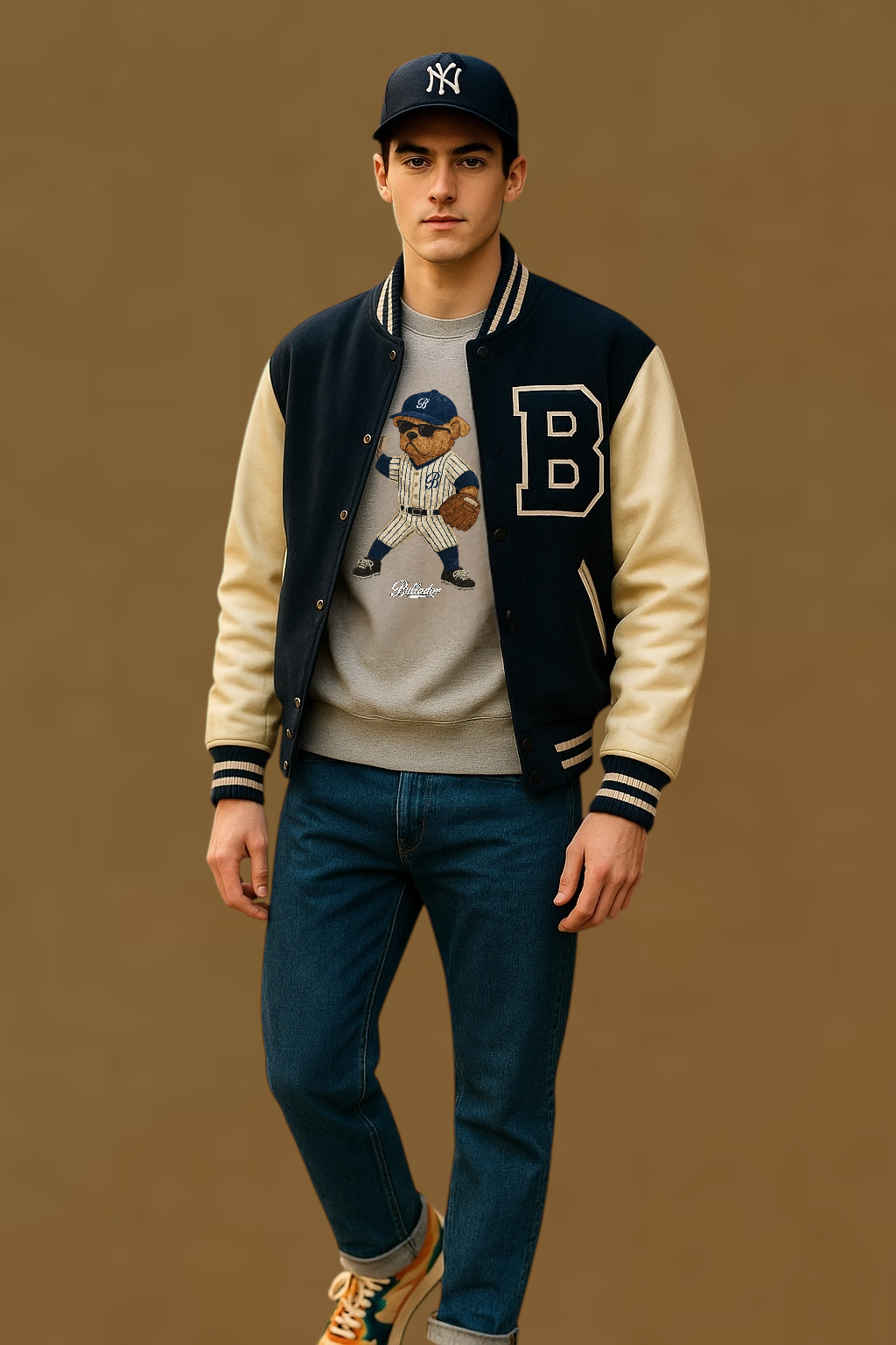 FELPA GIROCOLLO BIO BASEBALL