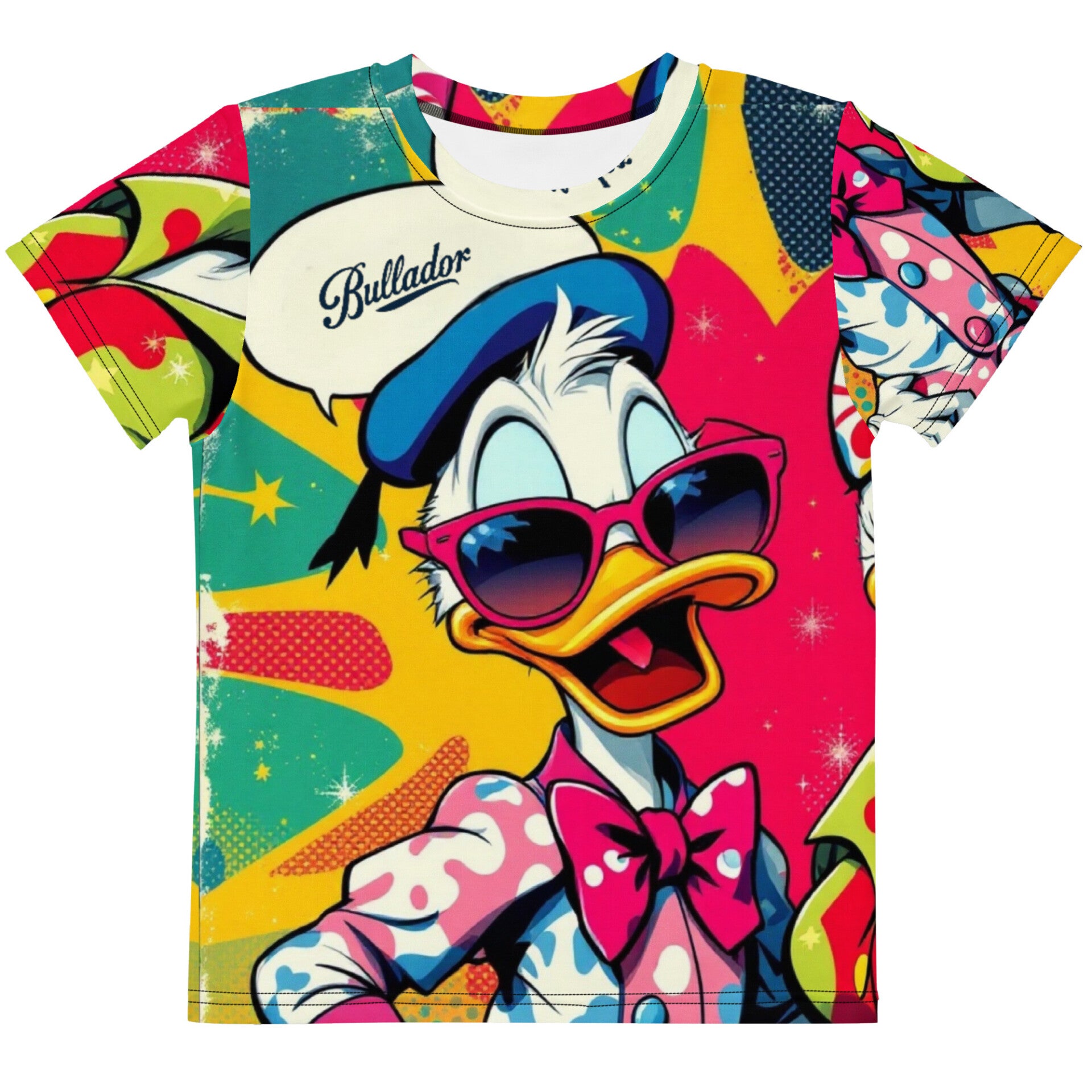 T-SHIRT ALLOVER con stampa Paperina e Paperino