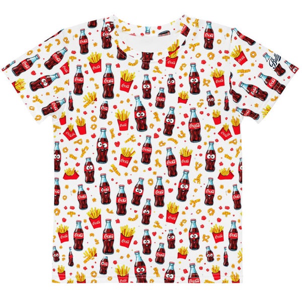 T-SHIRT ALLOVER con stampa Bottigliette di Coca-Cola