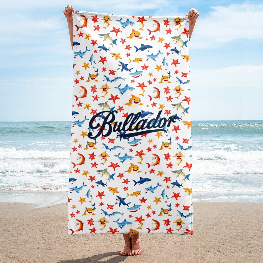 TELO MARE CON STAMPA SQUALI