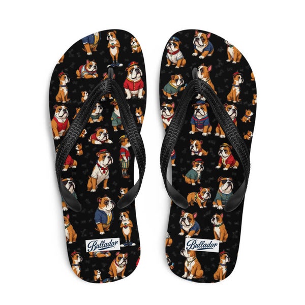 FLIP-FLOPS con stampa Bulldog