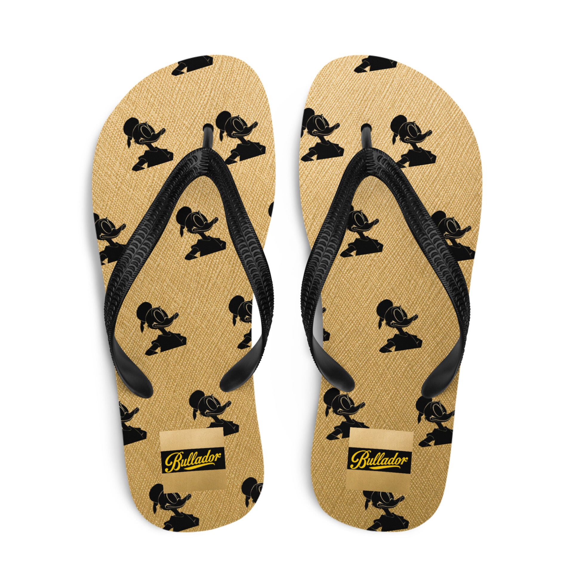 FLIP-FLOPS con stampa Paperino nero