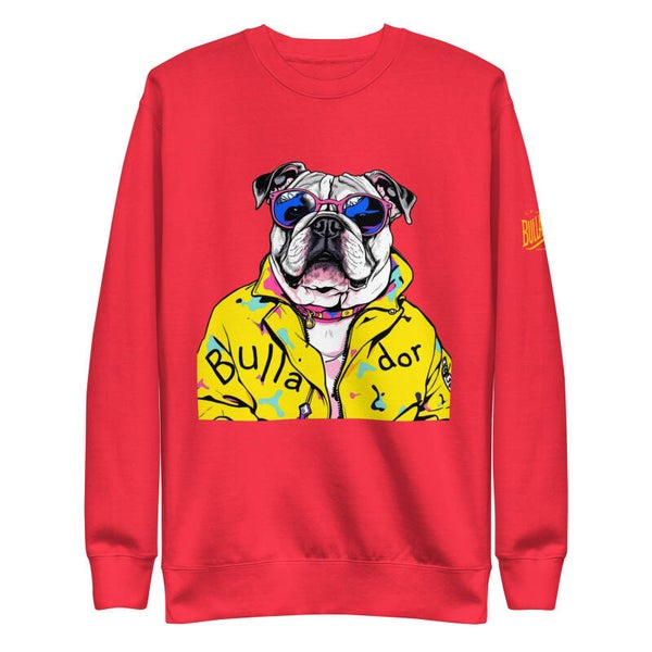 FELPA GIROCOLLO BULLADOG IINGLESE YELLOW