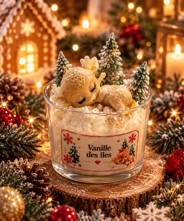 Bougie – Petit Faon Enchanté ✨🎄