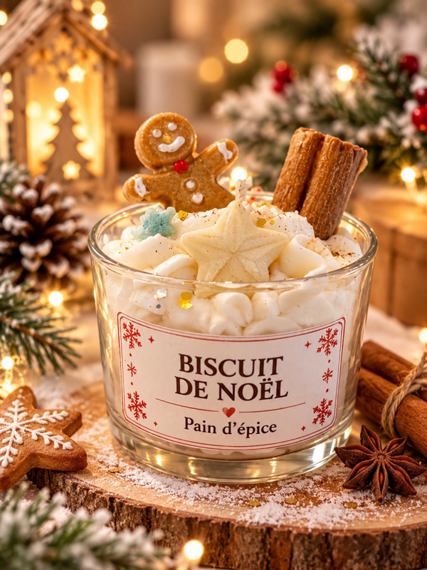 Bougie Biscuit de Noël – 🎄