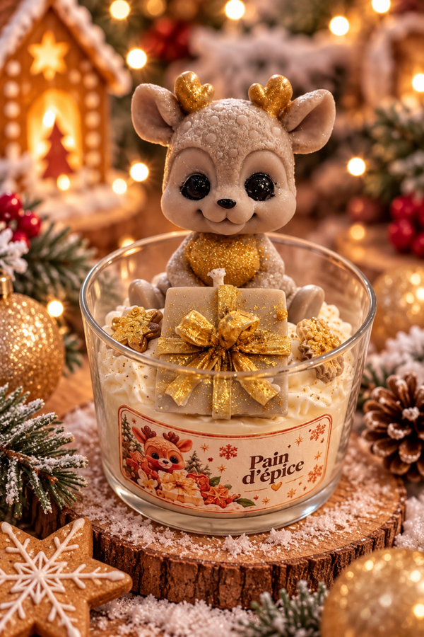 Bougie – Petit Renne Enchanté ✨🎄