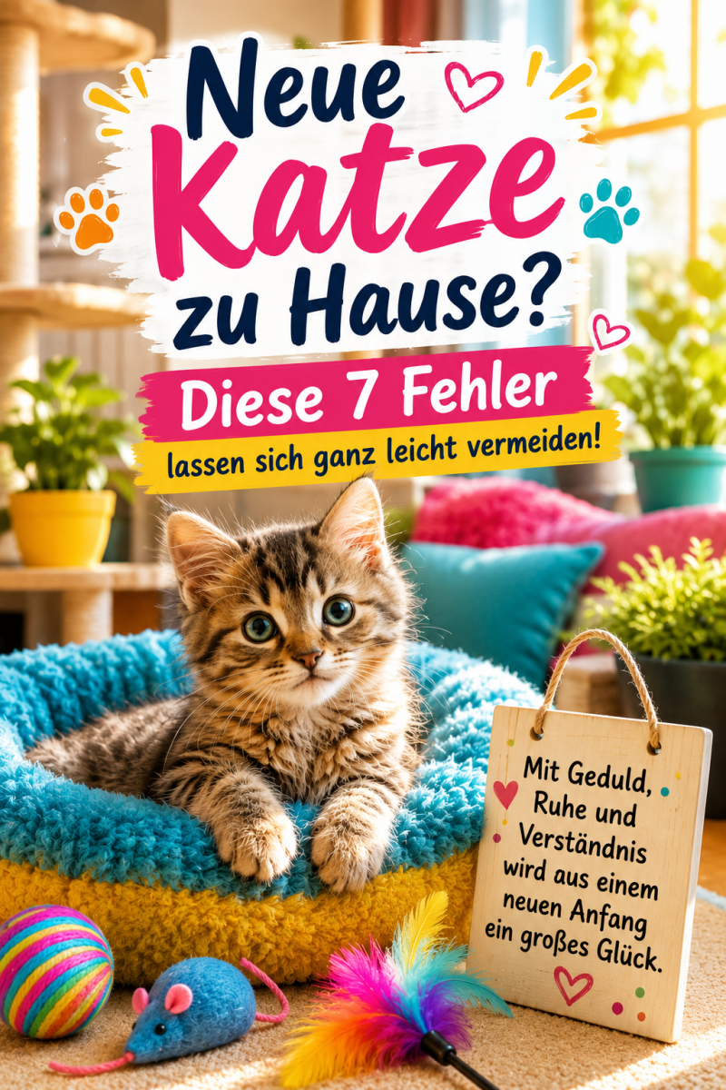 Neugieriges Maine-Coon-Kätzchen in einem gemütlichen Zuhause. Der Artikel erklärt, welche sieben häufigen Fehler neue Katzenbesitzer leicht vermeiden können und wie die ersten Tage für die Katze ruhig und stressfrei gelingen.