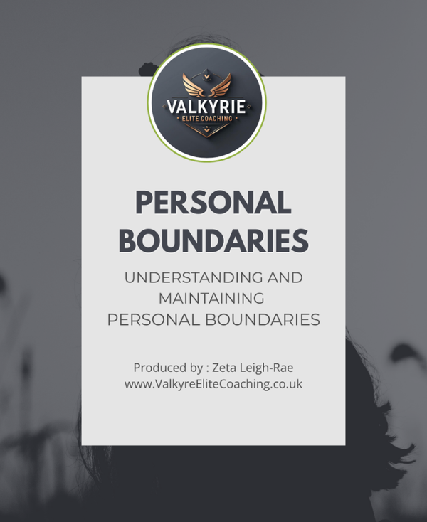 Personal Boundaries Workbook