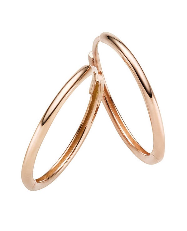 Feine Creolen aus rosévergoldetem Silber – sanfter Glanz mit femininer Note