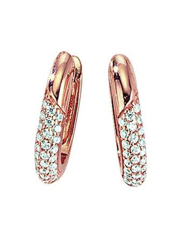 Zeitlose Eleganz in zartem Glanz – Creolen aus Silber mit funkelnden Zirkonia