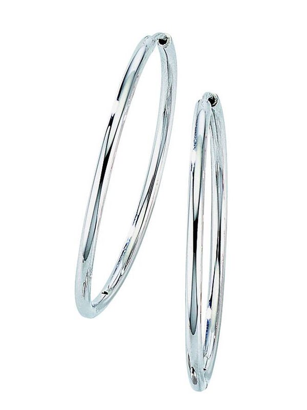 Elegante Silber-Creolen