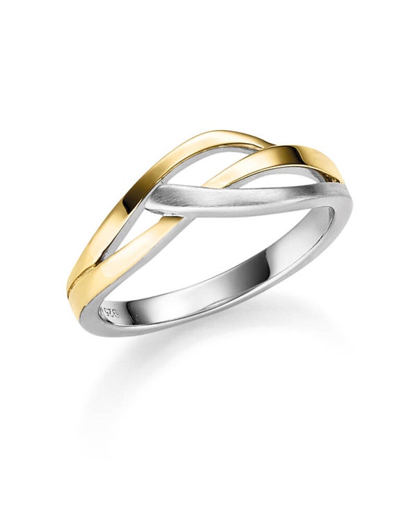 Vergoldeter Silberring – Zeitlose Eleganz mit goldenem Glanz