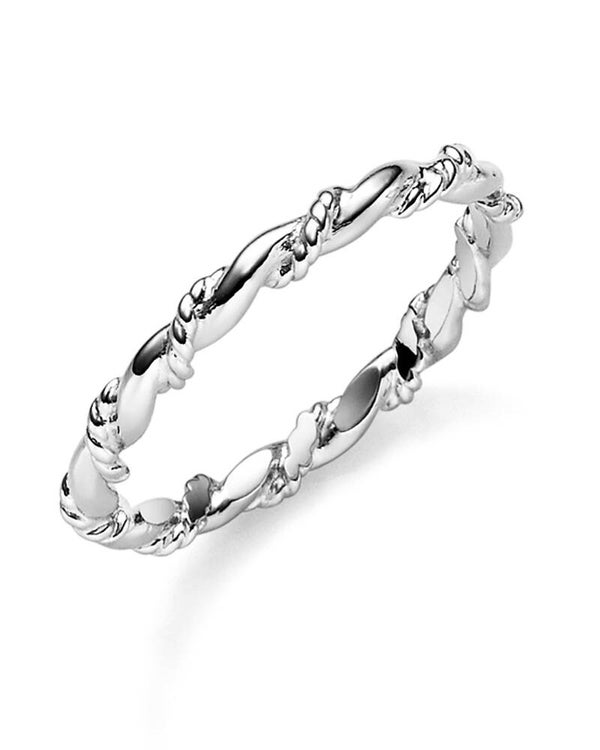 Silberring aus rhodiniertem 925er Silber – Minimalistische Eleganz