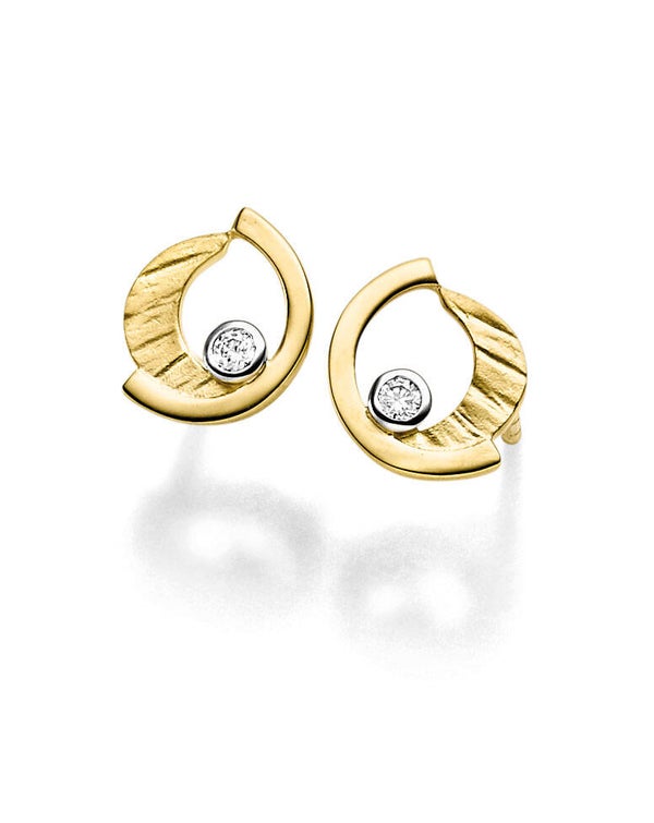 Ohrstecker aus 333er Gelbgold