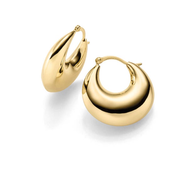 Creolen Damen – 925 Silber vergoldet