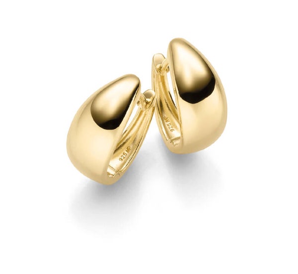 Creolen Damen – 925 Silber vergoldet