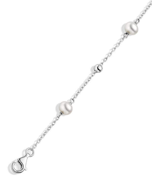 Armband Damen – 925 Silber rhodiniert mit Süßwasserperle