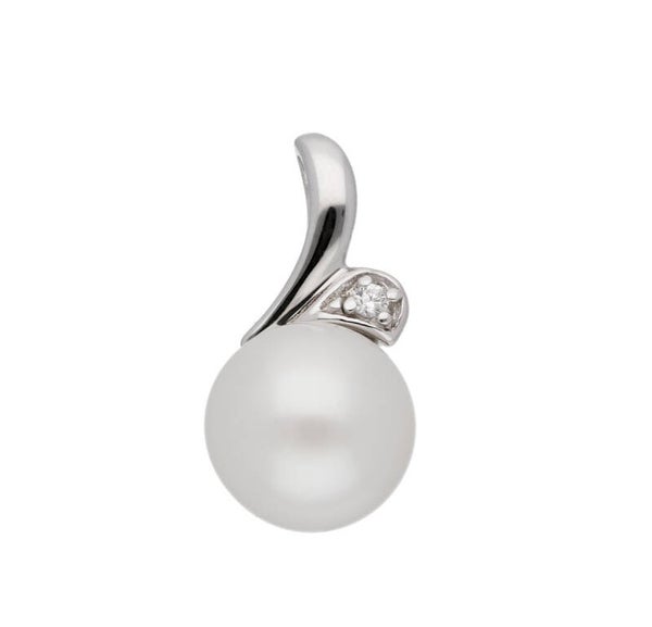 Anhänger 925er Silber mit Zirkonia und Süßwasserperle