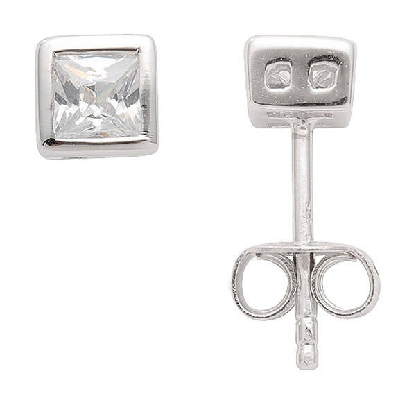 Ohrstecker aus Silber mit Zirkonia