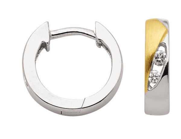 Creolen aus Silber mit Zirkonia