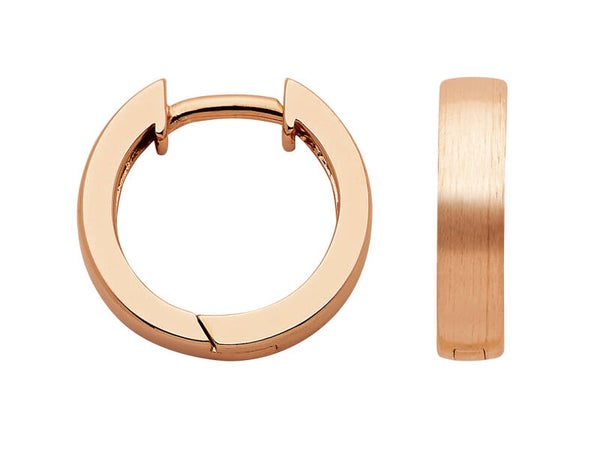 Creolen aus 925er Silber rosévergoldet