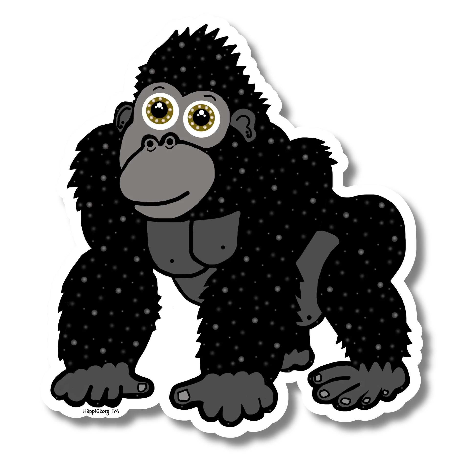 Gorillan Gordon Klistermärke