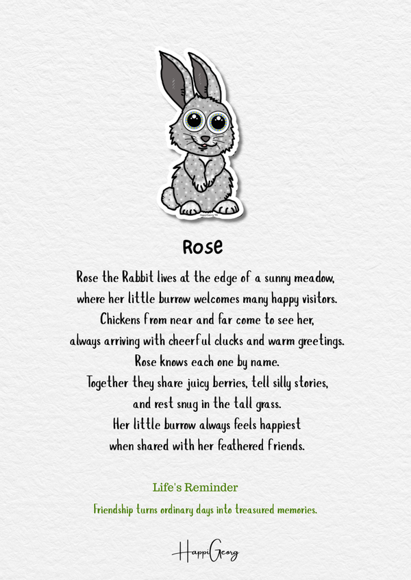 Rose Sticker Card
