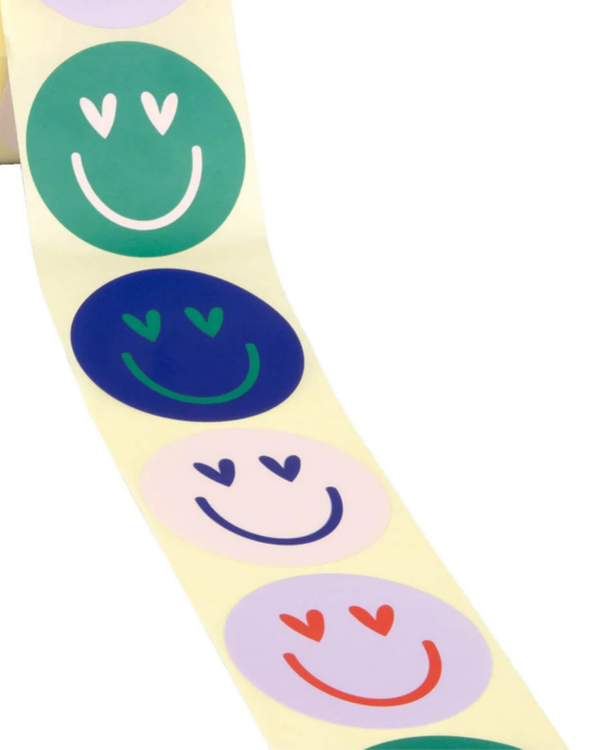 Stickers 10 stuks - Smiley multi 5 CM