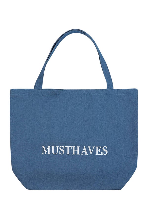 Canvas XL shopper musthaves Blauw
