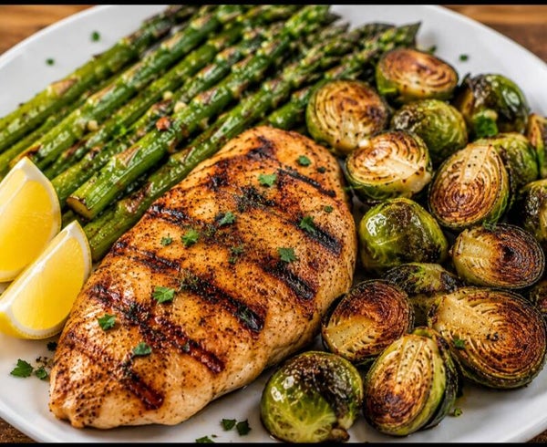 Grilled Chicken | Brussel.Sprouts | Asparagus| SMALL