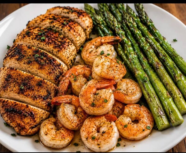 Grilled Chicken | Shrimp | Asparagus | SMALL