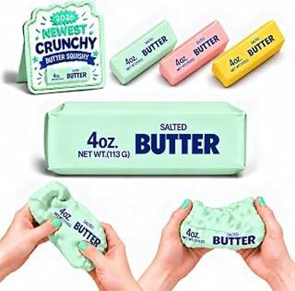 Blue Crunchy Butter Squishy (Super soft material)