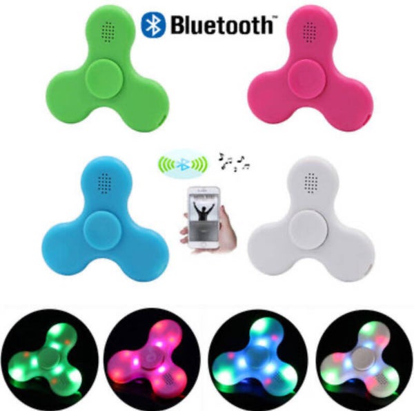 LED Lights Bluetooth Speaker Fidget Spinner!!! 4 Colors Huge Sale