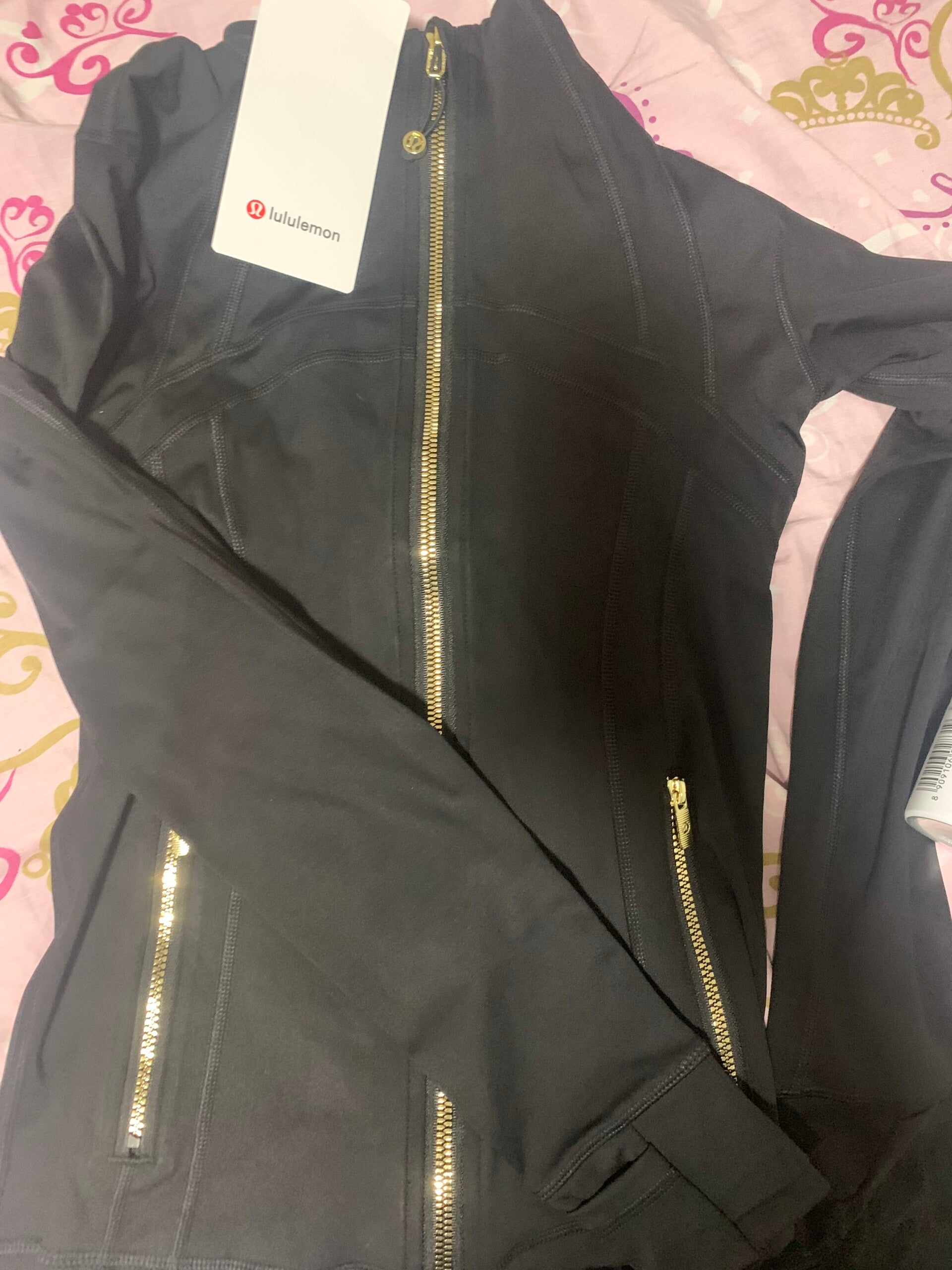 LuLulemon Zip up Black (Extra Small) {NEW}