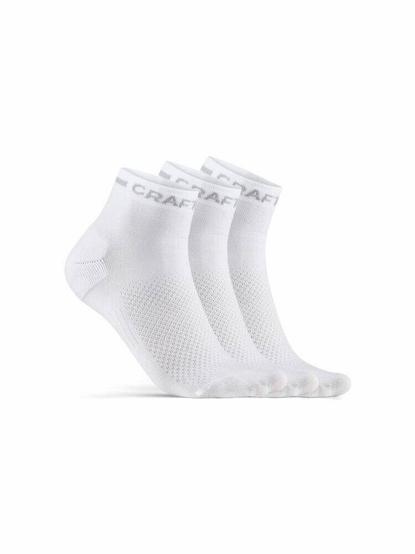 Craft CORE Dry Mid Laufsocke 3-Pack weiß