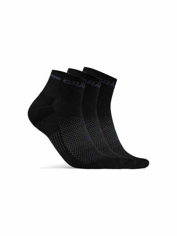 Craft CORE Dry Mid Laufsocke 3-Pack schwarz