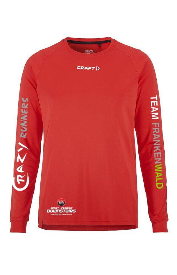 Craft Basic Laufshirt Rush 2.0 langarm Herren Crazy Runners