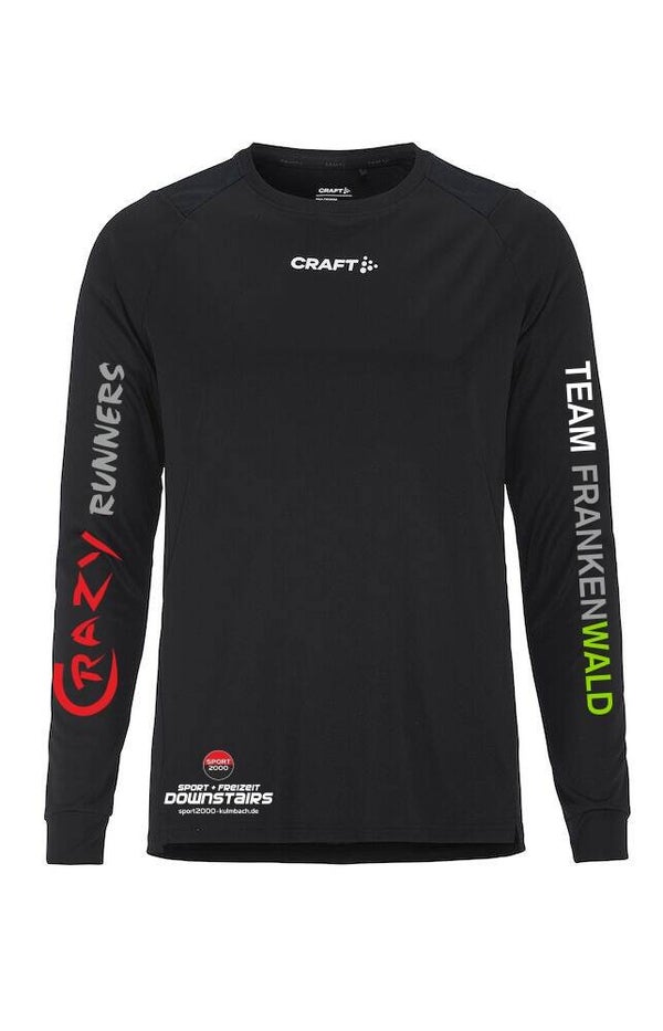 Craft Basic Laufshirt Rush 2.0 langarm Herren Crazy Runners